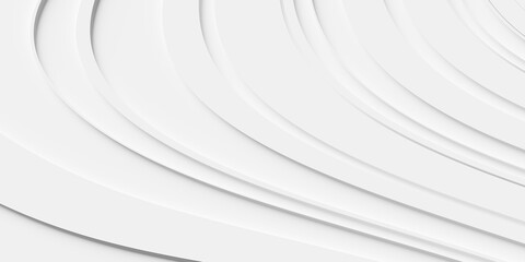 Offset white organic swoosh and wave shapes geometrical background wallpaper banner pattern terrain lines