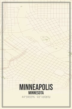 Map of minneapolis hi-res stock photography and images - Alamy