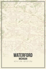 Retro City Map Waterford Michigan