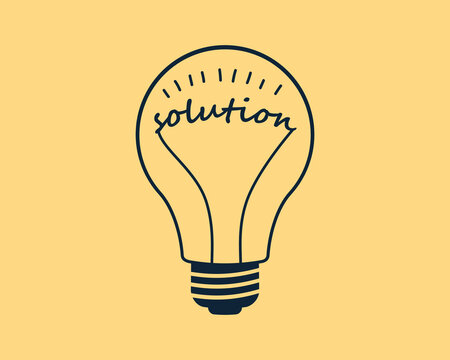 Light bulb symbol. Idea, quick tips concept.