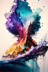 Obraz premium Abstract Water Color