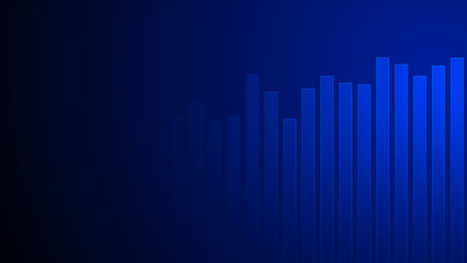 Abstract graph chart of stock market trade background.