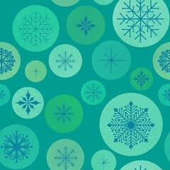 Winter seamless Noel snowflakes for wrapping paper and clothes print and kids and Christmas gifts