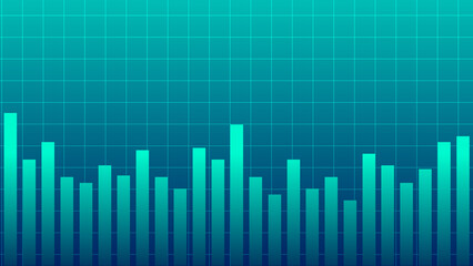 Abstract graph chart of stock market trade background.