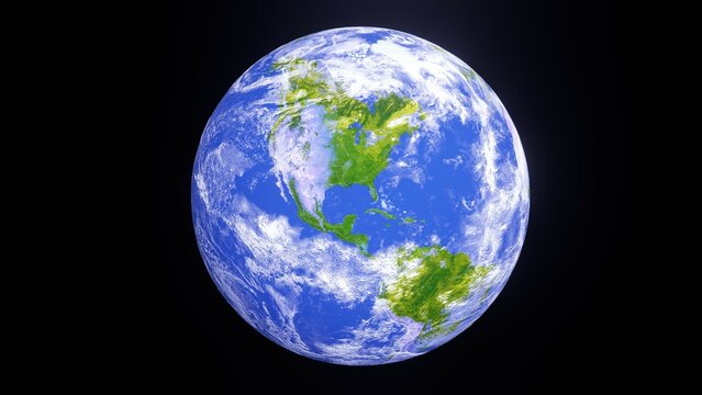 Stop climate change, stop world warming. Return blue and green planet earth as jpg file on black background. Elements of this image furnished by NASA