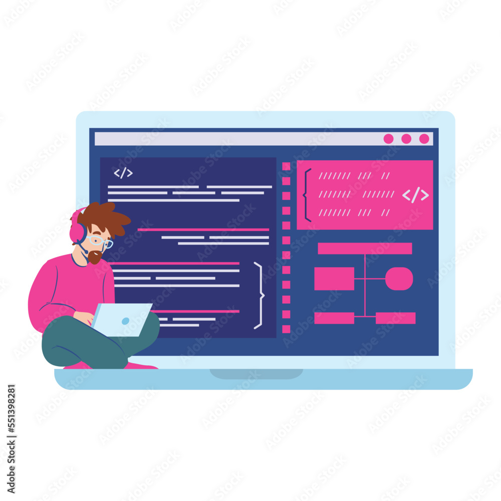Poster man programmer design
