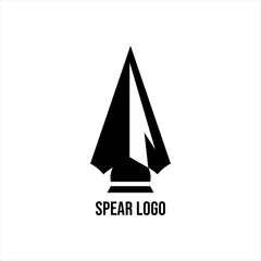 Unique simple modern spear logo design.