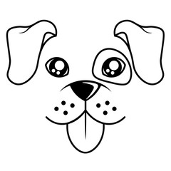 Floating Dog Face