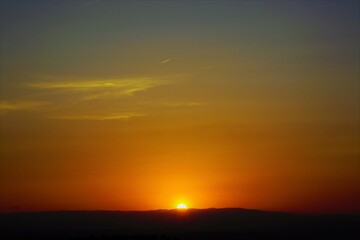 sunset over the sea