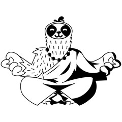 Meditating sloth © Ricardo