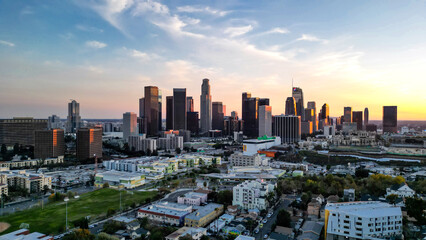 Fototapeta na wymiar Downtown Los Angeles Skyline | California