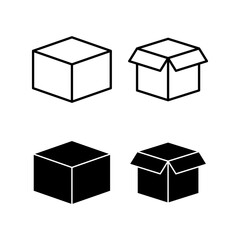 Box icon vector for web and mobile app. box sign and symbol, parcel, package