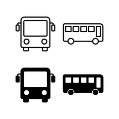 Bus icon vector for web and mobile app. bus sign and symbol. transport symbol