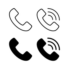 Obraz premium Call icon vector for web and mobile app. telephone sign and symbol. phone icon. contact us