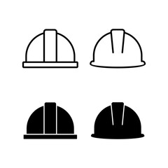Helmet icon vector for web and mobile app. Motorcycle helmet sign and symbol. Construction helmet icon. Safety helmet