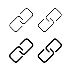 Link icon vector for web and mobile app. Hyperlink chain sign and symbol