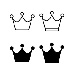 Crown icon vector for web and mobile app. crown sign and symbol