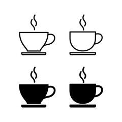 coffee cup icon vector for web and mobile app. cup a coffee sign and symbol
