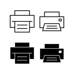 Print icon vector for web and mobile app. printer sign and symbol