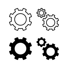 setting Icon vector for web and mobile app. Cog settings sign and symbol. Gear Sign
