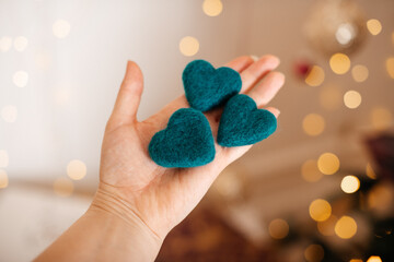 Herz aus Filz
