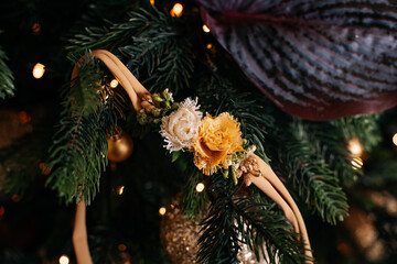 Mädchen Baby Kopfschmuck Haarreif Haarband auf dem Weihnachtsbaum