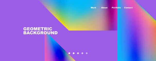 Dynamic lines, triangles, rectangles geometric abstract background. Vector Illustration For Wallpaper, Banner, Background, Card, Book Illustration, landing page