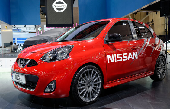 TORONTO, CANADA-FEBRUARY 14, 2014: The all New 2015 Nissan Micra  at the 2014 Canadian International Auto Show on February 14, 2014 in Toronto   