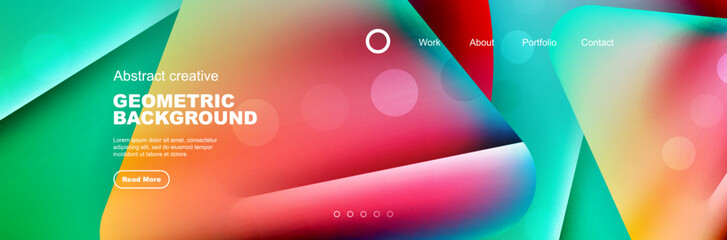 Abstract background for your landing page design. Web page for website or mobile app wallpaper