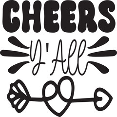 Happy new year svg and t-shirt design