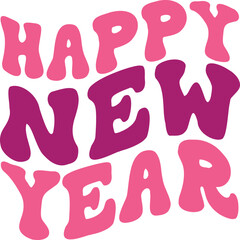 Happy new year svg and t-shirt design