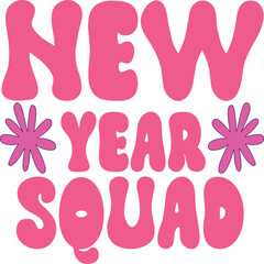 Happy new year svg and t-shirt design