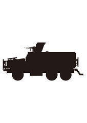 耐地雷防護車両 伏撃防護車両 耐地雷・伏撃防護車両 シルエット エムラップ Mine Resistant Ambush Protected vehicles MRAP armored military vehicles silhouette