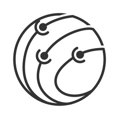 technology global logo template Icon Illustration Brand Identity
