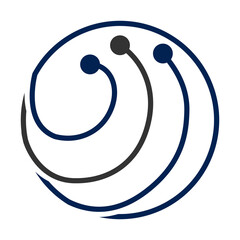 technology global logo template Icon Illustration Brand Identity