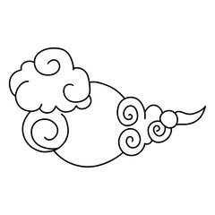 Chinese oriental traditional cloud, Chinese New Year element