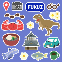 福井のアイコン　線無し　フチ付き