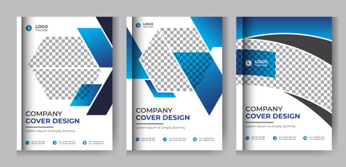 Corporate business book cover annual report Brochure design