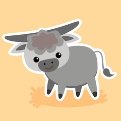 cute Asian buffalo 