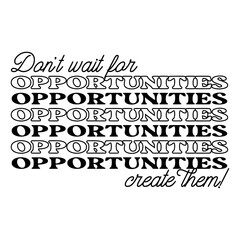 Notebook Planner Typography Black and White 