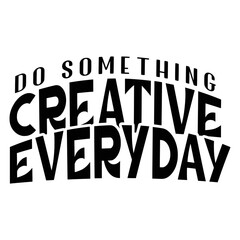 Notebook Planner Typography Black and White 