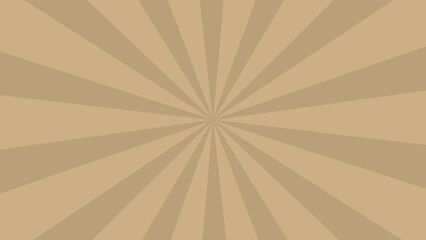 和風背景素材　渋めな金色の集中線　横長　16:9