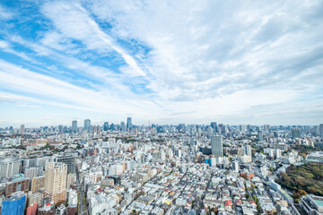 東京恵比寿からの都市風景