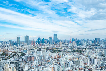Obraz premium 東京恵比寿からの都市風景