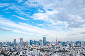 日本の首都東京の都市風景