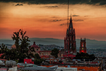 sunset over San Miguel