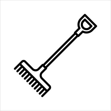 Rake icon. sign for mobile concept and web design. vector illustration