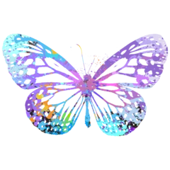 Wall murals Butterflies in Grunge Watercolor Butterfly, Abstract Butterfly, Colorful Butterfly, Butterfly Illustration, Butterfly Drawing, Butterfly, Transparent, PNG