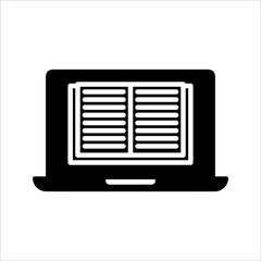 E-Book icon. sign for mobile concept and web design. vector illustration