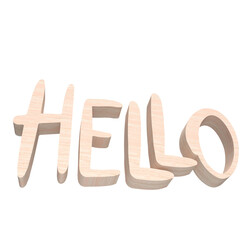 The wood text hello png image